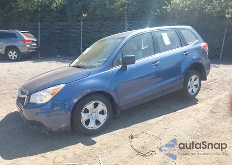 2014 Subaru Forester 2.5I from USA, damaged, VIN JF2SJAAC7EH508612